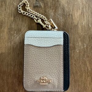Coach Zip Card Case In Colorblock